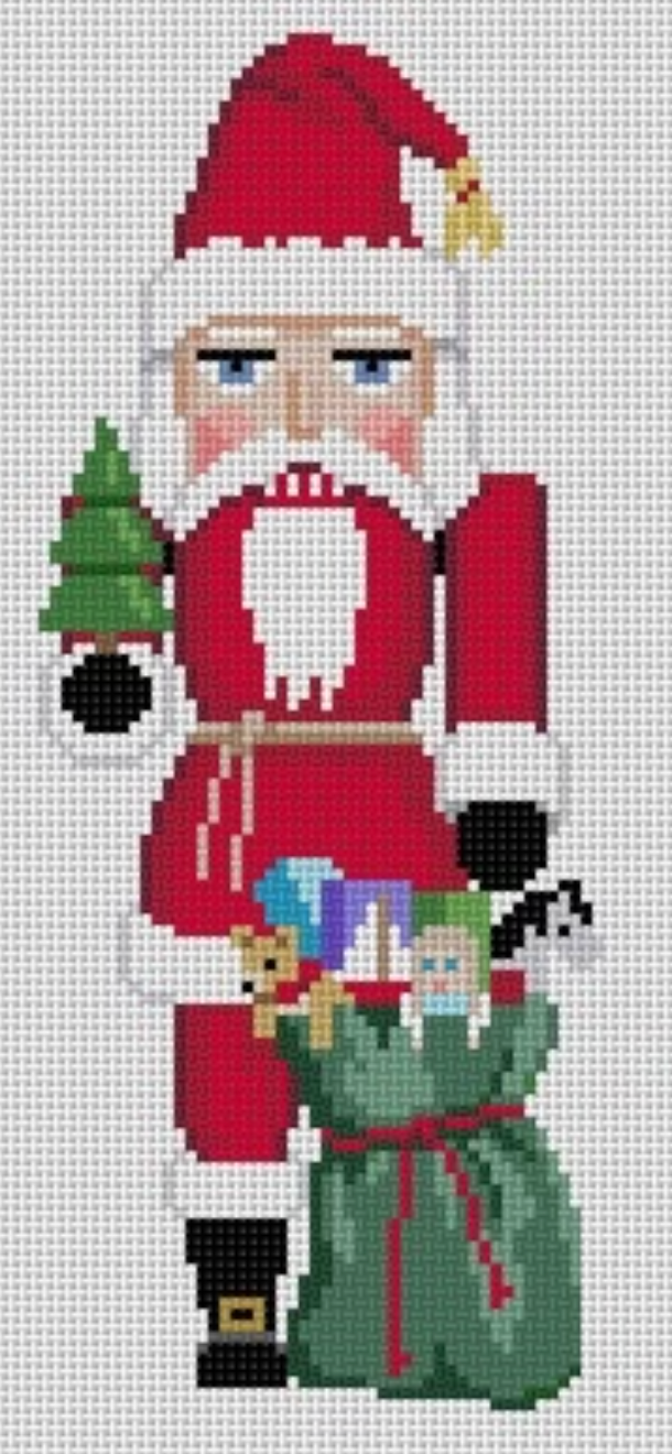 4345 Santa With Toy Bag Nutcracker