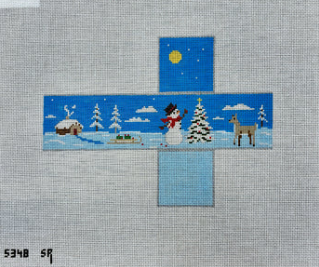 5348 SR- Susan Roberts Snowman Decorating tree