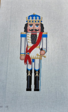 4395 SR- Susan Roberts Nutcracker, White King, 18" Stand-up