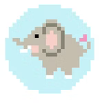 FS-AN J Elephant 2" Round