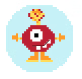 FS-Mon J Dark Red 2" Round