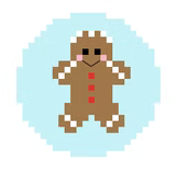 FS-Xmas C Gingerbread 2" Round