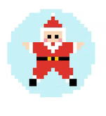 FS-Xmas D Star Santa 2" Round