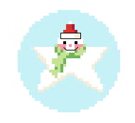 FS-Xmas F Star Snowman 2" Round
